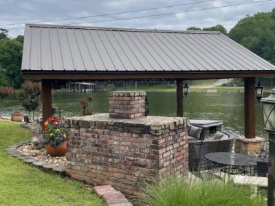 Outdoor Kitchen Metal Roofing